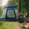 Outsunny 6 Person Camping Tent, Waterproof Rain Cover, Easy Pop Up Hexagon Design, Family / Party Sized, Mesh, 2 Pockets for Hiking, Backpacking, Hunting, Fishing, Dark Blue -Outlet Camping Gear Store unnamed file 3890