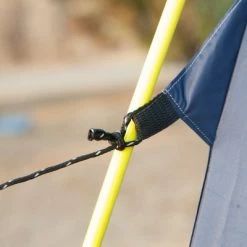 Outsunny 6 Person Camping Tent, Waterproof Rain Cover, Easy Pop Up Hexagon Design, Family / Party Sized, Mesh, 2 Pockets for Hiking, Backpacking, Hunting, Fishing, Dark Blue -Outlet Camping Gear Store unnamed file 3894