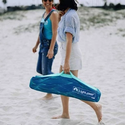 Lightspeed Outdoors 221091 A-Shade Outdoor Beach Tent with UV Protection and Adjustable Height and Width for Parks, Festivals, Beaches, and More, Blue 4 Lightspeed Outdoors 221091 A-Shade Outdoor Beach Tent with UV Protection and Adjustable Height and Width for Parks, Festivals, Beaches, and More, Blue - Image 2