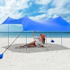 Costway Family Beach Tent Canopy w/4 Poles Sandbag Anchors 10'x9' UPF50+ Purple/Green/Blue 17 Costway Family Beach Tent Canopy w/4 Poles Sandbag Anchors 10'x9' UPF50+ Purple/Green/Blue -Outlet Camping Gear Store unnamed file 3979