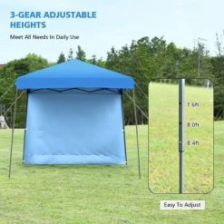 Costway 10ft X 10ft Pop Up Tent Slant Leg Canopy W/ Roll-up Side Wall -Outlet Camping Gear Store unnamed file 4005