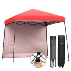 Costway 10ft X 10ft Pop Up Tent Slant Leg Canopy W/ Roll-up Side Wall -Outlet Camping Gear Store unnamed file 4015