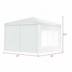 Costway Outdoor 10'x10' Heavy Duty Wedding Party Tent Canopy
