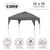 Core Equipment CORE Instant Canopy 10 x 10 Foot Outdoor Pop Up Shade Canopy Shelter Tent, Gray 1 Core Equipment CORE Instant Canopy 10 x 10 Foot Outdoor Pop Up Shade Canopy Shelter Tent, Gray -Outlet Camping Gear Store unnamed file 4036