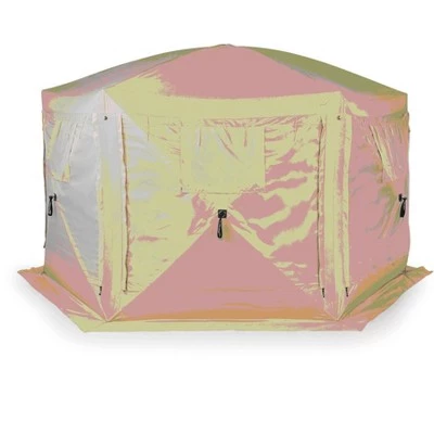 Clam Outdoors Clam Quick Set Pavilion Portable Canopy + 150 x 150 Inch Floor Tarp Attachment 4 Clam Outdoors Clam Quick Set Pavilion Portable Canopy + 150 x 150 Inch Floor Tarp Attachment - Image 2