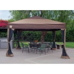 Z-Shade 10 x 10Ft Lawn & Garden Outdoor Portable Canopy with Skirts, Tan(2 Pack) -Outlet Camping Gear Store unnamed file 4093