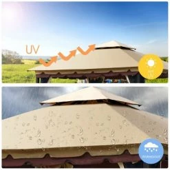 Costway 2-Tier 10'x10' Gazebo Canopy Tent Shelter Awning Steel Patio Garden Outdoor 16 Costway 2-Tier 10'x10' Gazebo Canopy Tent Shelter Awning Steel Patio Garden Outdoor -Outlet Camping Gear Store unnamed file 4100