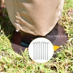 Costway Outdoor 2-Tier 10'x10' Gazebo Canopy Shelter Awning Tent Patio Garden Screw-free structure Brown 13 Costway Outdoor 2-Tier 10'x10' Gazebo Canopy Shelter Awning Tent Patio Garden Screw-free structure Brown -Outlet Camping Gear Store unnamed file 4107