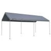 TrueShelter True Shelter 10 x 20 Foot All Weather Protection Sun Blocker Portable Car Canopy