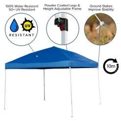 Emma and Oliver 10'x10' Weather Resistant Easy Pop Up Event Straight Leg Instant Canopy Tent -Outlet Camping Gear Store unnamed file 4137