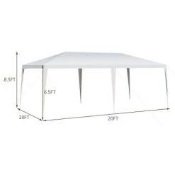 Costway 10'x20' Outdoor Party Wedding Tent Heavy Duty Canopy Pavilion