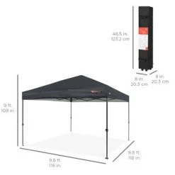 Best Choice Products 10x10ft Easy Setup Pop Up Canopy Instant Portable Tent w/ 1-Button Push, Wheeled Carry Case 18 Best Choice Products 10x10ft Easy Setup Pop Up Canopy Instant Portable Tent w/ 1-Button Push, Wheeled Carry Case -Outlet Camping Gear Store unnamed file 4170