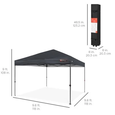 Best Choice Products 10x10ft Easy Setup Pop Up Canopy Instant Portable Tent w/ 1-Button Push, Wheeled Carry Case 7 Best Choice Products 10x10ft Easy Setup Pop Up Canopy Instant Portable Tent w/ 1-Button Push, Wheeled Carry Case - Image 5