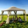 Costway Outdoor 10'x10' Gazebo Canopy Shelter Awning Tent Patio Screw-free structure Garden 2 Costway Outdoor 10'x10' Gazebo Canopy Shelter Awning Tent Patio Screw-free structure Garden -Outlet Camping Gear Store unnamed file 4178