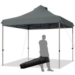 Costway 10' x 10' Portable Pop Up Canopy Event Party Tent Adjustable W/Roller Bag WhiteBlueGrey -Outlet Camping Gear Store unnamed file 4205