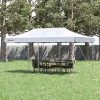 Outsunny 10'x20' Aluminum Pop Up Canopy Folding Instant Shelter Party Tent with Wheeled Bag, 2-Level Adjustable & Upgraded Thicker Tube, XL Large Ground Stakes for Events Patio Backyard -Outlet Camping Gear Store unnamed file 4239