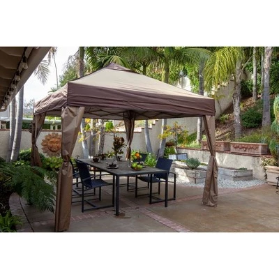 Z-Shade Z- Shade 12 x 12 Foot Lawn, Garden, and Outdoor Event Portable Canopy Tent with Stylish Skirts, Rolling Bag, and Reliable Stake Kit, Tan 5 Z-Shade Z- Shade 12 x 12 Foot Lawn, Garden, and Outdoor Event Portable Canopy Tent with Stylish Skirts, Rolling Bag, and Reliable Stake Kit, Tan - Image 3