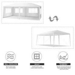Costway Outdoor 10'x20' Canopy Tent Heavy Duty Wedding Party Sidewalls Window Carry Bag -Outlet Camping Gear Store unnamed file 4381