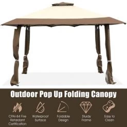 Costway 13'x13' Gazebo Canopy Shelter Awning Tent Patio Garden Outdoor Companion -Outlet Camping Gear Store unnamed file 4419