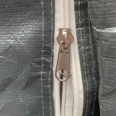 Outsunny Garden Storage Tent, Heavy Duty Bike Shed, Patio Storage Shelter w/ Metal Frame and Double Zipper Doors, Dark Grey 6 Outsunny Garden Storage Tent, Heavy Duty Bike Shed, Patio Storage Shelter w/ Metal Frame and Double Zipper Doors, Dark Grey - Image 4