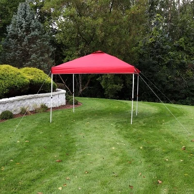 Sunnydaze Decor Sunnydaze Premium Pop-Up Canopy with Rolling Carry Bag - 10' x 10' - Red 3 Sunnydaze Decor Sunnydaze Premium Pop-Up Canopy with Rolling Carry Bag - 10' x 10' - Red