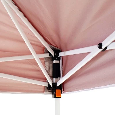 Sunnydaze Decor Sunnydaze Premium Pop-Up Canopy with Rolling Carry Bag - 10' x 10' - Red 4 Sunnydaze Decor Sunnydaze Premium Pop-Up Canopy with Rolling Carry Bag - 10' x 10' - Red - Image 2