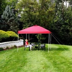 Sunnydaze Decor Sunnydaze Premium Pop-Up Canopy with Rolling Carry Bag - 10' x 10' - Red 17 Sunnydaze Decor Sunnydaze Premium Pop-Up Canopy with Rolling Carry Bag - 10' x 10' - Red -Outlet Camping Gear Store unnamed file 4516