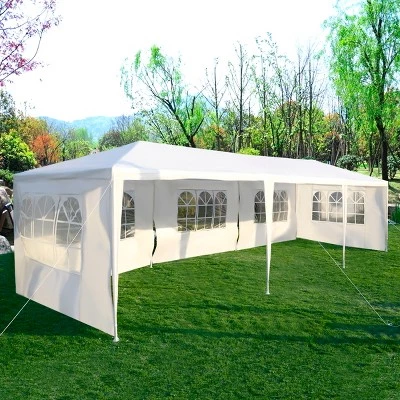 Costway 10'x30'Party Wedding Tent Canopy Heavy duty Pavilion 5 Sidewall 3 Costway 10'x30'Party Wedding Tent Canopy Heavy duty Pavilion 5 Sidewall