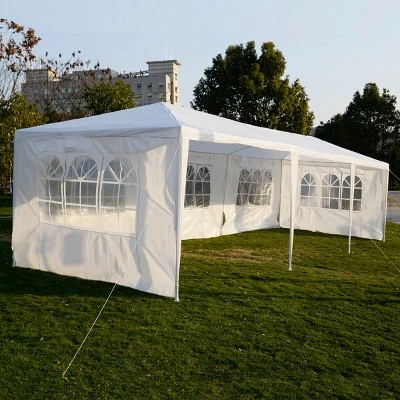 Costway 10'x30'Party Wedding Tent Canopy Heavy duty Pavilion 5 Sidewall 6 Costway 10'x30'Party Wedding Tent Canopy Heavy duty Pavilion 5 Sidewall - Image 4