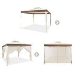 Costway 10’x 10’ 2-tier Canopy Gazebo Tent Outdoor Netting Picnic Party Sun Shade -Outlet Camping Gear Store unnamed file 4544