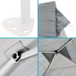 Sunnydaze Decor Sunnydaze Premium Pop-Up Canopy with Rolling Carry Bag - 10' x 10' - Gray -Outlet Camping Gear Store unnamed file 4558