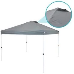 Sunnydaze Decor Sunnydaze Premium Pop-Up Canopy with Rolling Carry Bag - 10' x 10' - Gray -Outlet Camping Gear Store unnamed file 4560