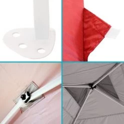 Sunnydaze Decor Sunnydaze Premium Pop-Up Canopy with Rolling Carry Bag - 12' x 12' - Red -Outlet Camping Gear Store unnamed file 4571