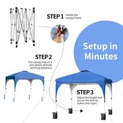 Costway 10x10 FT Outdoor Pop Up Tent Canopy Height Adjustable Sun Shelter W/ Roller Bag 16 Costway 10x10 FT Outdoor Pop Up Tent Canopy Height Adjustable Sun Shelter W/ Roller Bag -Outlet Camping Gear Store unnamed file 4626