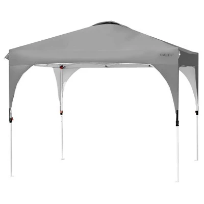 Costway 10x10 FT Outdoor Pop Up Tent Canopy Height Adjustable Sun Shelter W/ Roller Bag 13 Costway 10x10 FT Outdoor Pop Up Tent Canopy Height Adjustable Sun Shelter W/ Roller Bag - Image 11