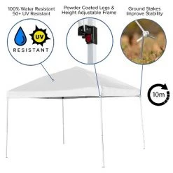 Flash Furniture 10'x10' Outdoor Pop Up Event Slanted Leg Canopy Tent with Carry Bag -Outlet Camping Gear Store unnamed file 4649