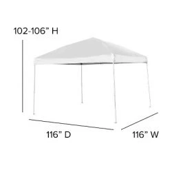 Flash Furniture 10'x10' Outdoor Pop Up Event Slanted Leg Canopy Tent with Carry Bag -Outlet Camping Gear Store unnamed file 4650