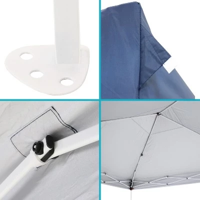 Sunnydaze Decor Sunnydaze Standard Pop-Up Canopy with Carry Bag - 10' x 10' - Blue 5 Sunnydaze Decor Sunnydaze Standard Pop-Up Canopy with Carry Bag - 10' x 10' - Blue - Image 3