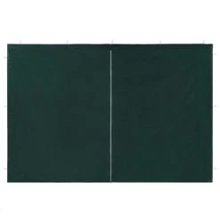 vidaXL Party Tent Sidewall 2 pcs with Zipper PE Green