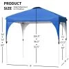 Costway 8x8 FT Pop up Canopy Tent Shelter Height Adjustable w/ Roller Bag