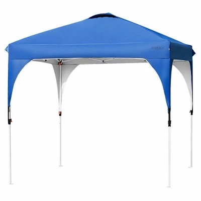Costway 8x8 FT Pop up Canopy Tent Shelter Height Adjustable w/ Roller Bag 8 Costway 8x8 FT Pop up Canopy Tent Shelter Height Adjustable w/ Roller Bag - Image 6