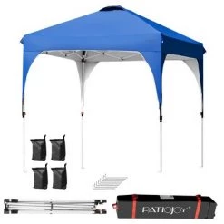 Costway 6.6x6.6 FT Pop up Canopy Tent Shelter Height Adjustable w/ Roller Bag -Outlet Camping Gear Store unnamed file 4699
