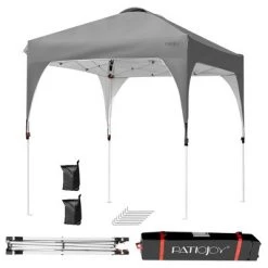 Costway 6.6x6.6 FT Pop up Canopy Tent Shelter Height Adjustable w/ Roller Bag -Outlet Camping Gear Store unnamed file 4700