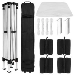 Emma and Oliver 10'x10' Pop Up Straight Leg Canopy Tent With Sandbags and Wheeled Case -Outlet Camping Gear Store unnamed file 4718