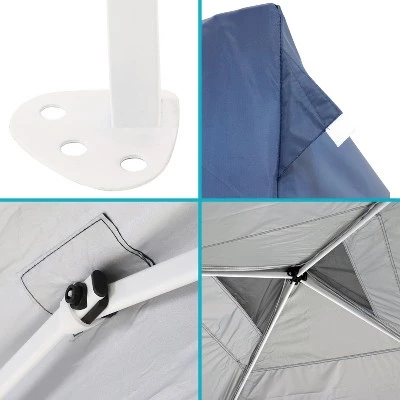 Sunnydaze Decor Sunnydaze Premium Pop-Up Canopy with Rolling Carry Bag - 10' x 10' - Blue 5 Sunnydaze Decor Sunnydaze Premium Pop-Up Canopy with Rolling Carry Bag - 10' x 10' - Blue - Image 3