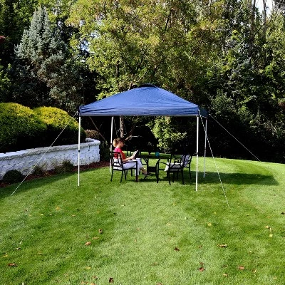 Sunnydaze Decor Sunnydaze Premium Pop-Up Canopy with Rolling Carry Bag - 10' x 10' - Blue 9 Sunnydaze Decor Sunnydaze Premium Pop-Up Canopy with Rolling Carry Bag - 10' x 10' - Blue - Image 7