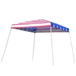 Outsunny 10' x 10' Pop Up Canopy Event Tent with American Flag Roof, Slanted Legs, Easy Height Adjustable for Wedding Party for Patio Backyard Garden -Outlet Camping Gear Store unnamed file 4742