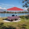 Z-Shade 10 x 10 Foot Push Button Angled Leg Instant Shade Outdoor Canopy Tent Portable Shelter with Steel Frame and Storage Bag, Red 1 Z-Shade 10 x 10 Foot Push Button Angled Leg Instant Shade Outdoor Canopy Tent Portable Shelter with Steel Frame and Storage Bag, Red -Outlet Camping Gear Store unnamed file 4752