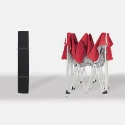 Z-Shade 10 x 10 Foot Push Button Angled Leg Instant Shade Outdoor Canopy Tent Portable Shelter with Steel Frame and Storage Bag, Red 9 Z-Shade 10 x 10 Foot Push Button Angled Leg Instant Shade Outdoor Canopy Tent Portable Shelter with Steel Frame and Storage Bag, Red -Outlet Camping Gear Store unnamed file 4755