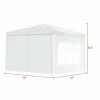 Costway Canopy Party Wedding Event Tent 10'x10' Heavy Duty Outdoor Gazebo Side Walls -Outlet Camping Gear Store unnamed file 4768